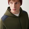 100% cotton sweatshirt with nylon inserts - Image 2