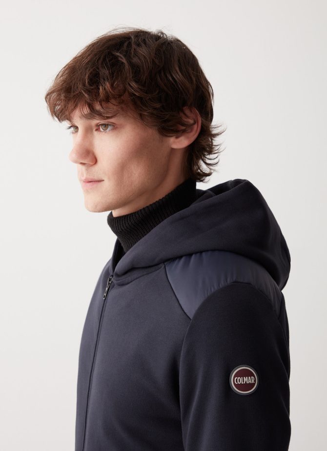 100% cotton sweatshirt with nylon inserts - Image 3