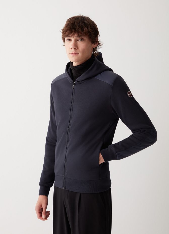 100% cotton sweatshirt with nylon inserts - Image 2