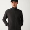 Cotton full-zip sweatshirt with nylon inserts - Image 3