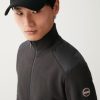 Cotton full-zip sweatshirt with nylon inserts - Image 2