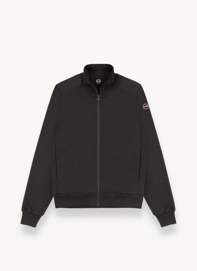 Cotton full-zip sweatshirt with nylon inserts - Image 4