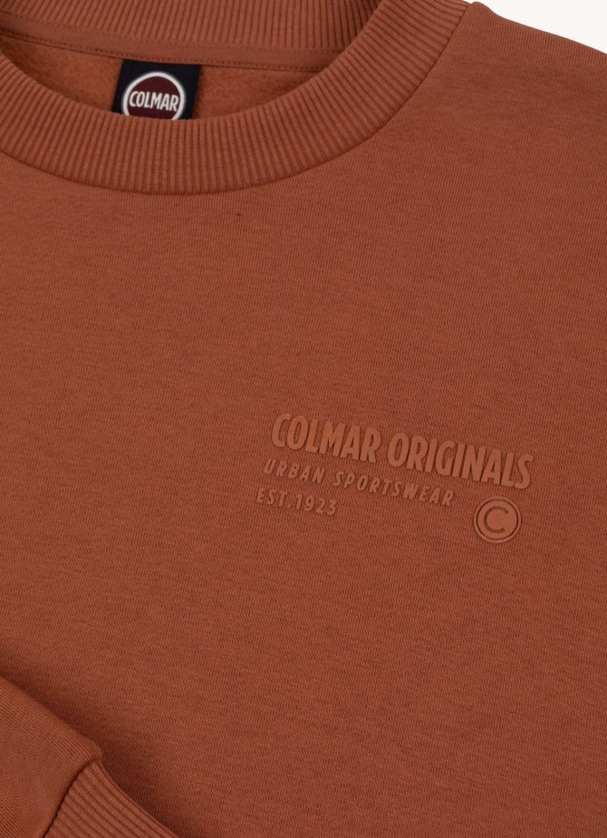Cotton crew-neck sweatshirt with 3D writing - Image 6