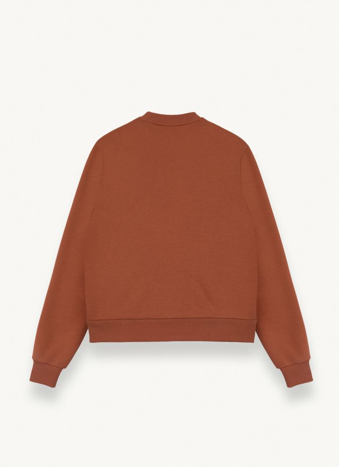 Cotton crew-neck sweatshirt with 3D writing - Image 5