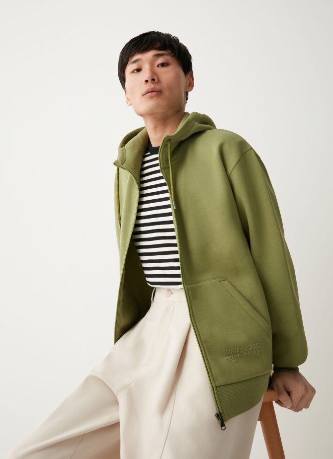 Full zip hooded sweatshirt