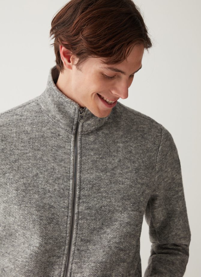 Wool knit high-necked sweatshirt - Image 3