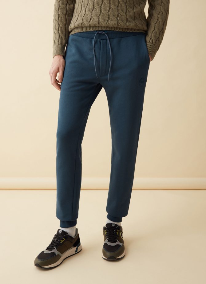 Sweatpants with ribbed details - Image 3