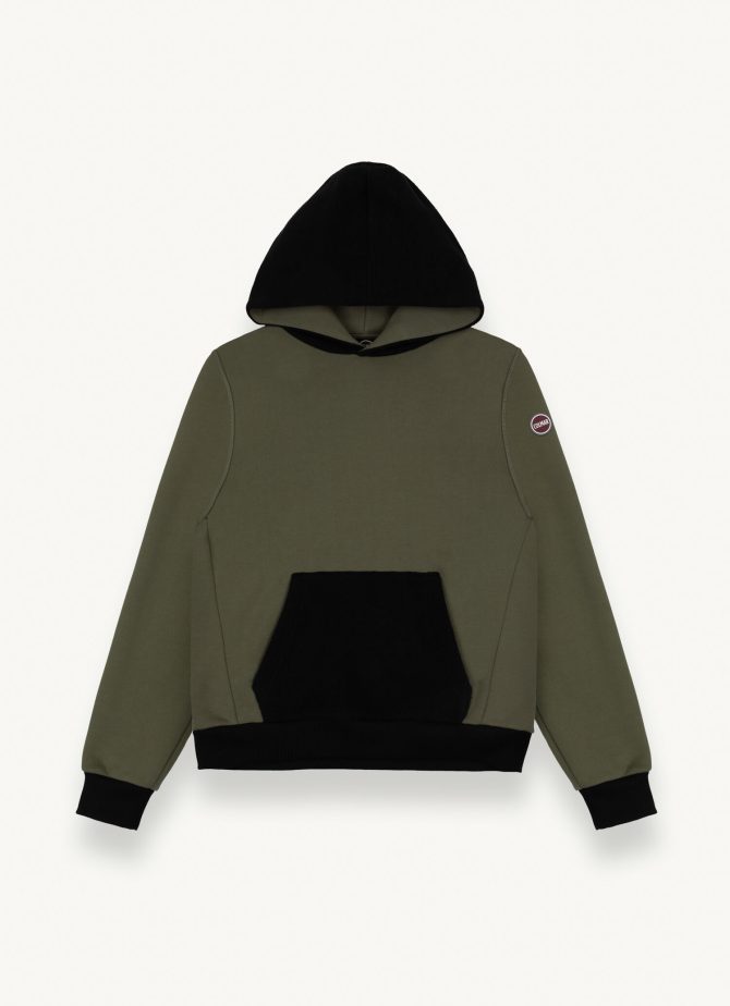 Cotton blend sweatshirt with hood - Image 4