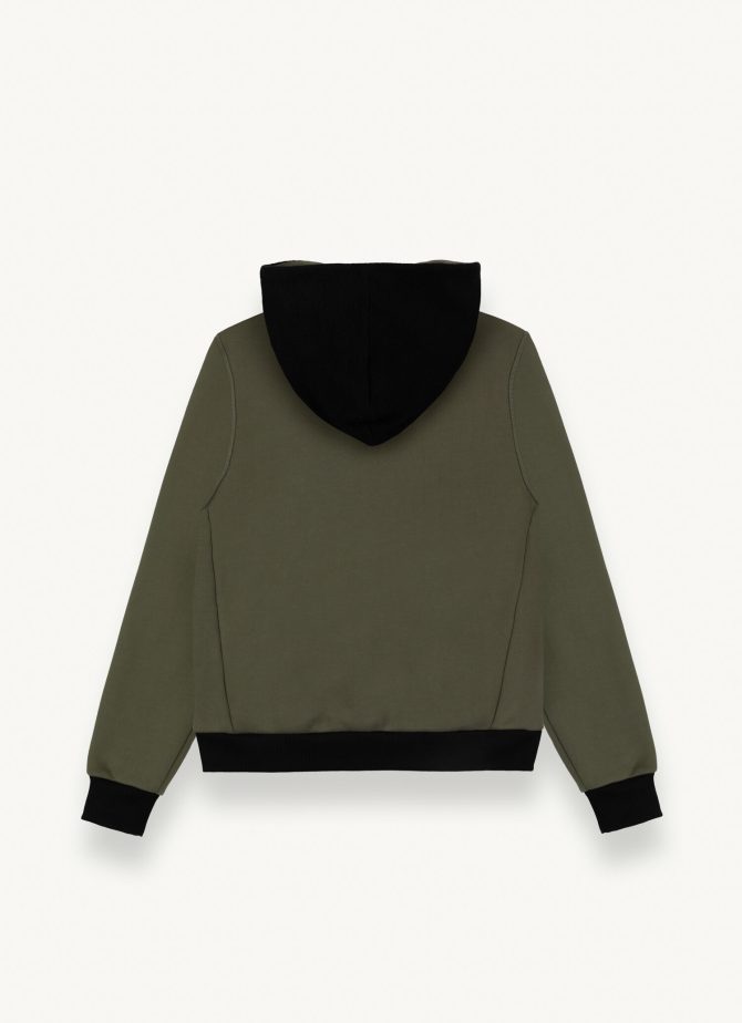 Cotton blend sweatshirt with hood - Image 5