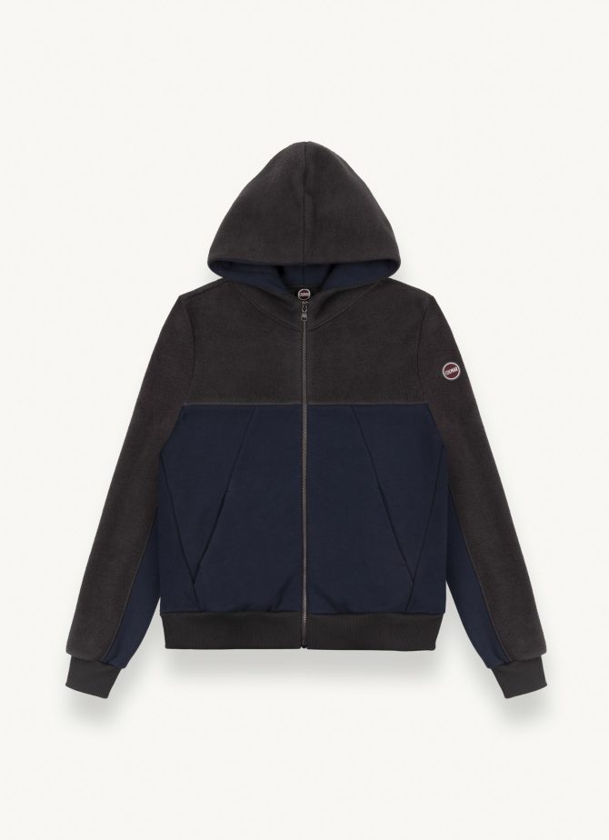 Hooded cotton blend full zip sweatshirt - Image 4