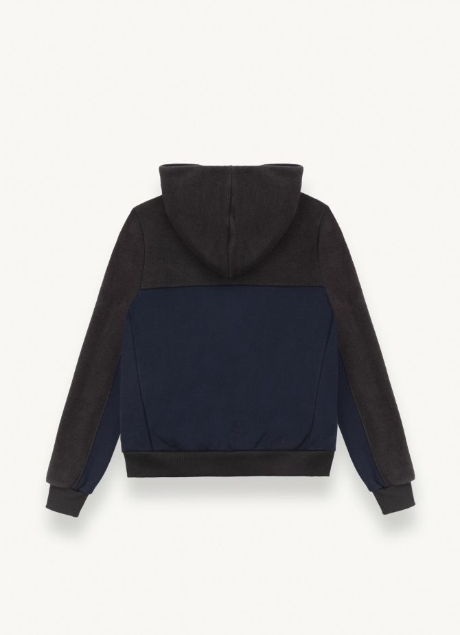 Hooded cotton blend full zip sweatshirt - Image 5