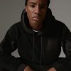 Hooded teddy fabric effect sweatshirt