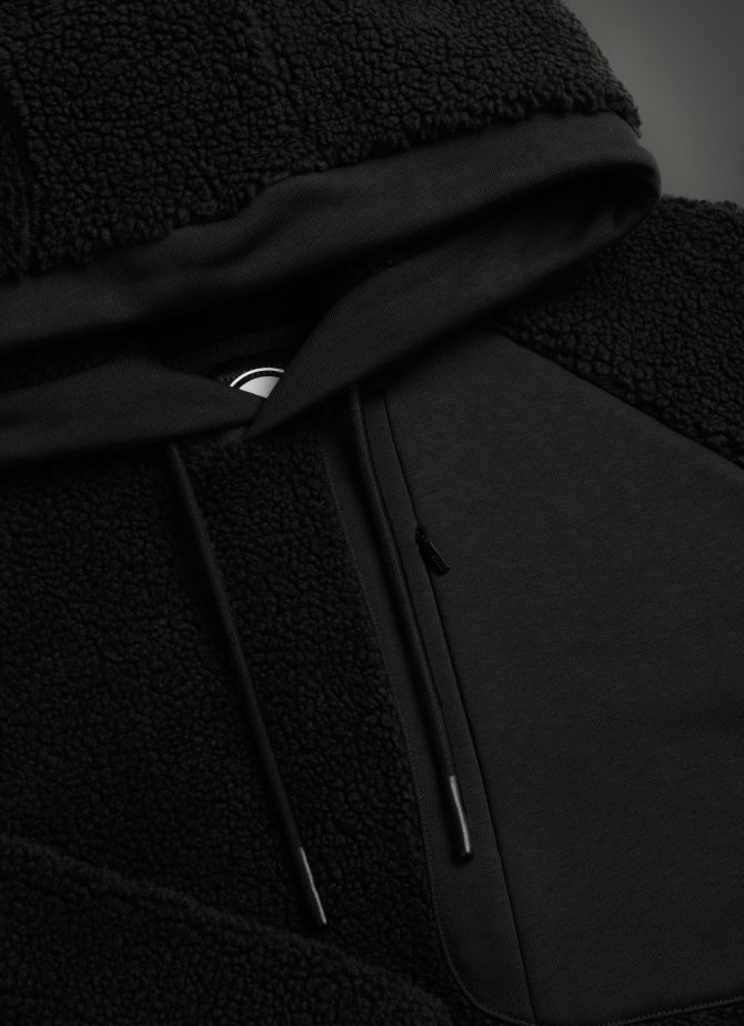 Hooded teddy fabric effect sweatshirt - Image 6