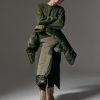 Cotton blend sweatshirt with maxi pocket