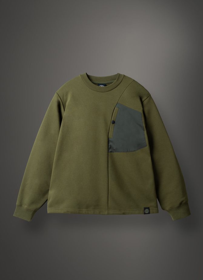Cotton blend sweatshirt with maxi pocket - Image 4