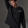 Brushed diagonal fabric sweatshirt - Image 3
