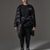 Brushed diagonal fabric sweatshirt