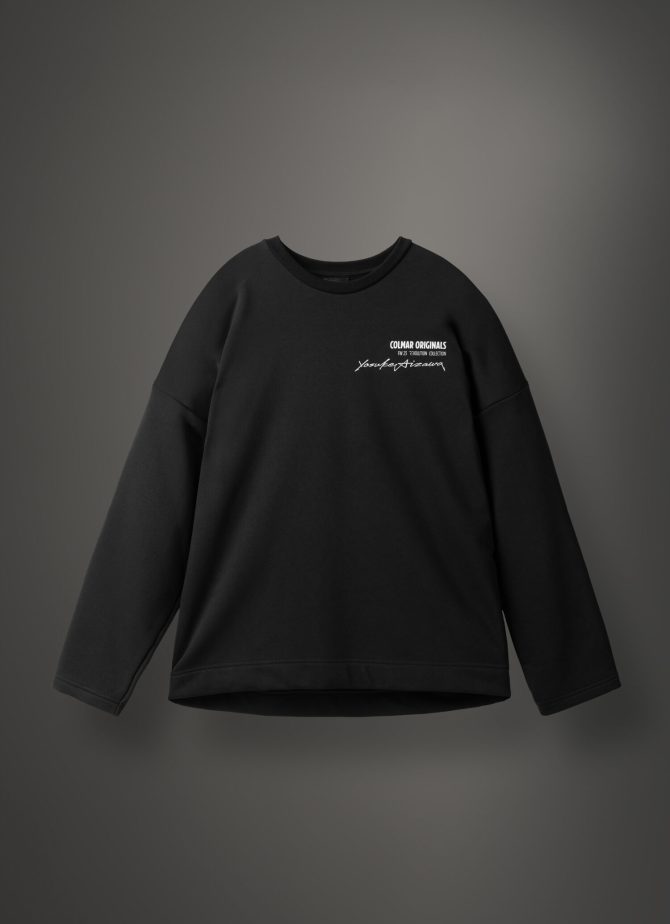 Brushed diagonal fabric sweatshirt - Image 4