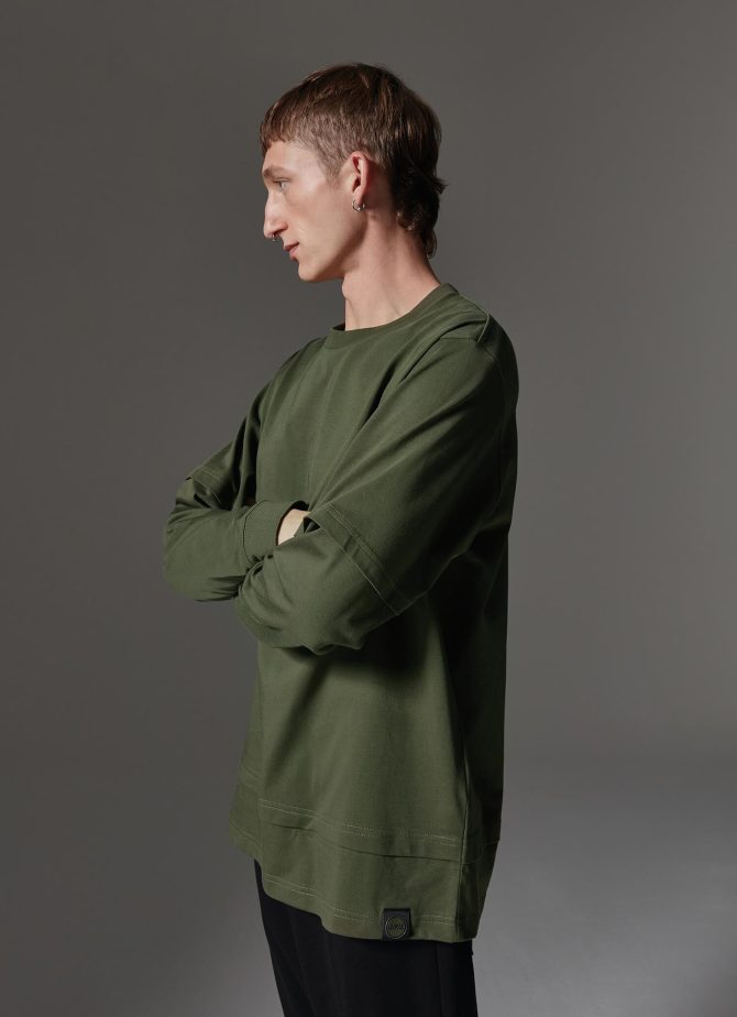 Men’s T-shirt with long sleeves in cotton jersey - Image 3