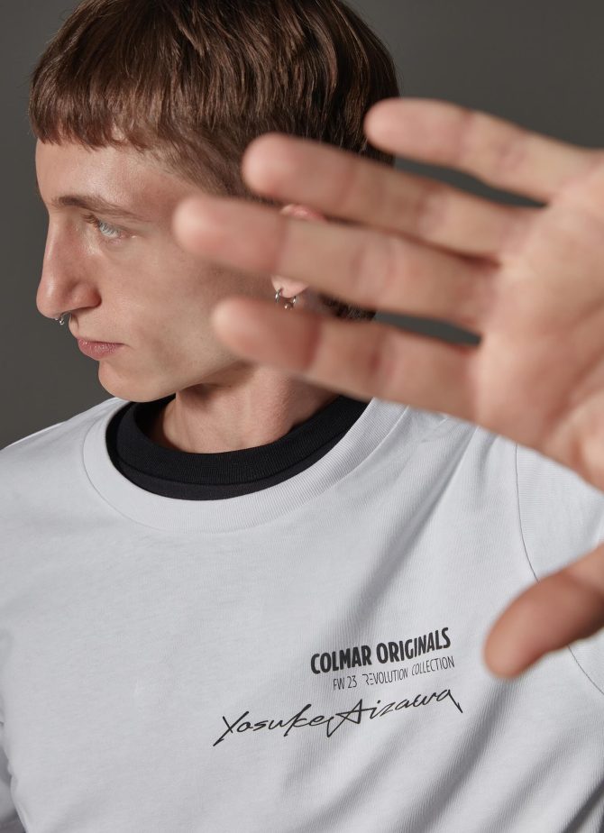 Men's T-shirt with short sleeves in cotton jersey