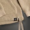 Long teddy fabric effect sweatshirt with hood - Image 6