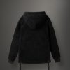 Long teddy fabric effect sweatshirt with hood - Image 5