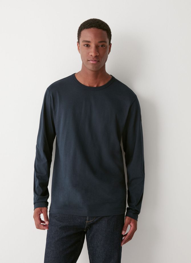 Men’s T-shirt with long sleeves in cotton jersey