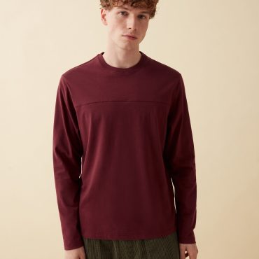 Men’s T-shirt with long sleeves in cotton jersey