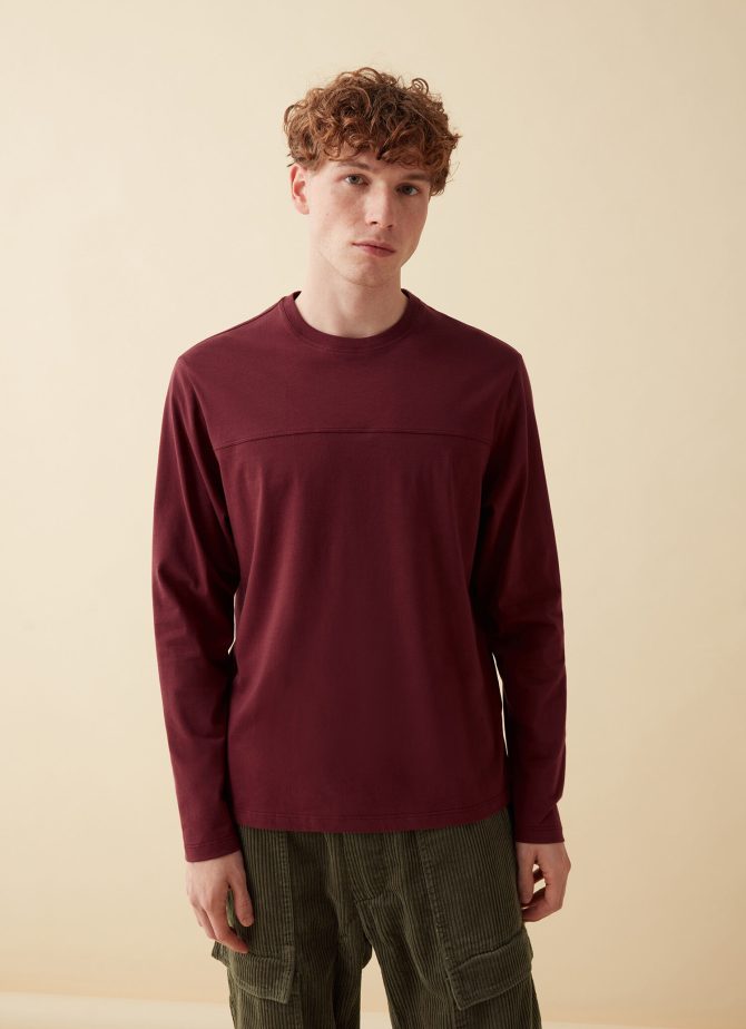 Men’s T-shirt with long sleeves in cotton jersey
