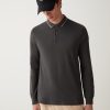 Long-sleeved polo shirt in stretch piqué - Image 3