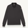 Long-sleeved polo shirt in stretch piqué - Image 4