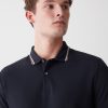 Long-sleeved polo shirt in stretch piqué - Image 3
