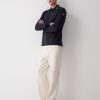 Long-sleeved polo shirt in stretch piqué