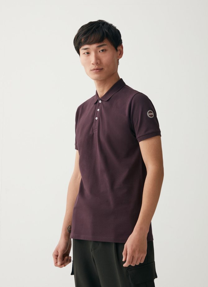 Stretch piqué cotton polo shirt - Image 2