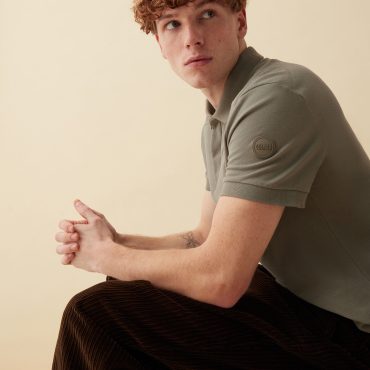 Short-sleeved t-shirt in cotton pique.