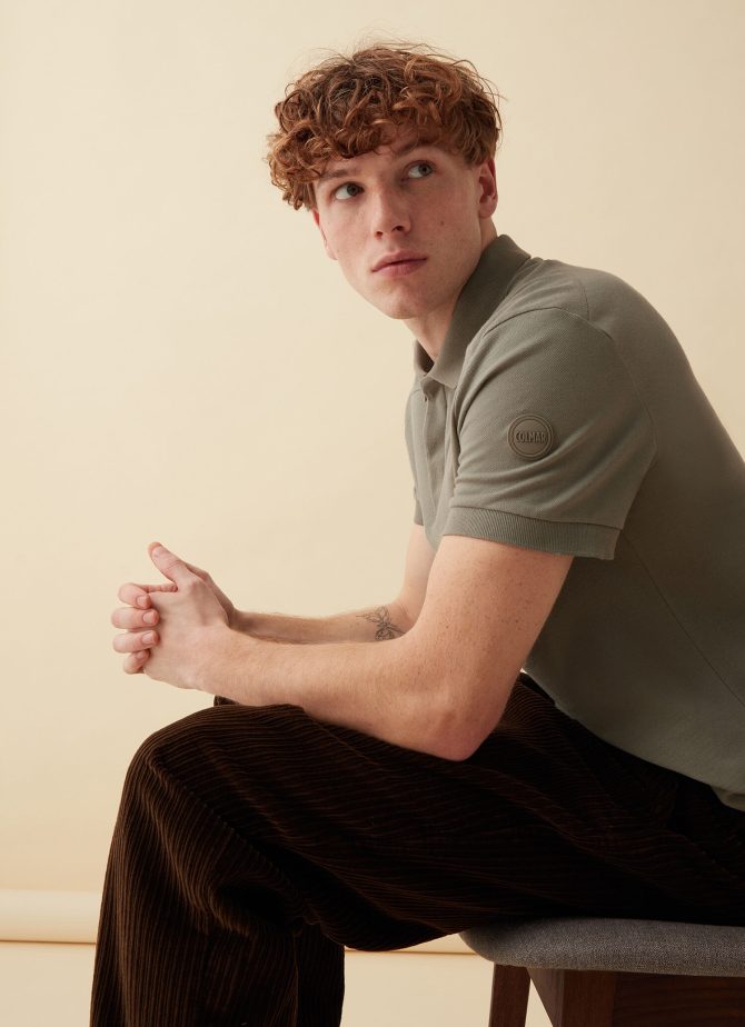 Short-sleeved t-shirt in cotton pique.