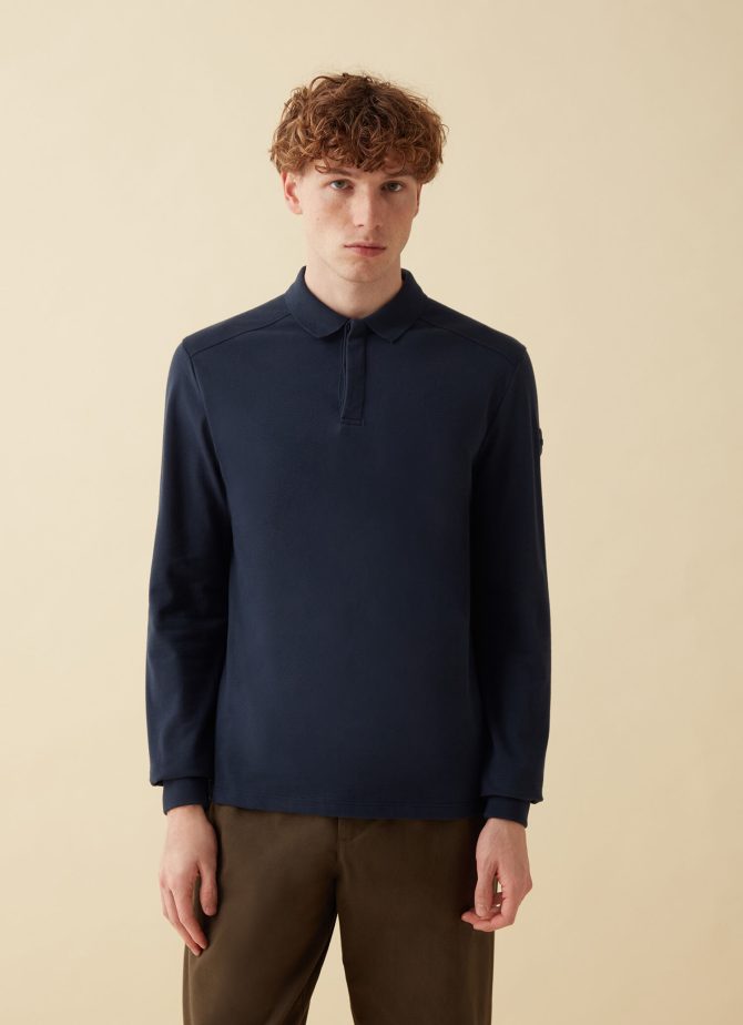 Long-sleeved t-shirt in cotton pique - Image 3