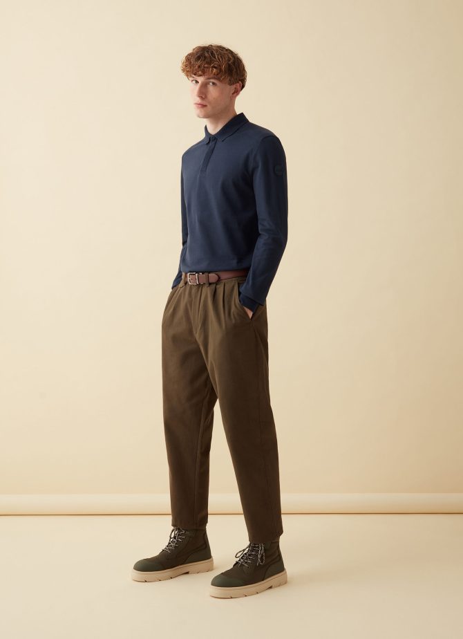 Long-sleeved t-shirt in cotton pique