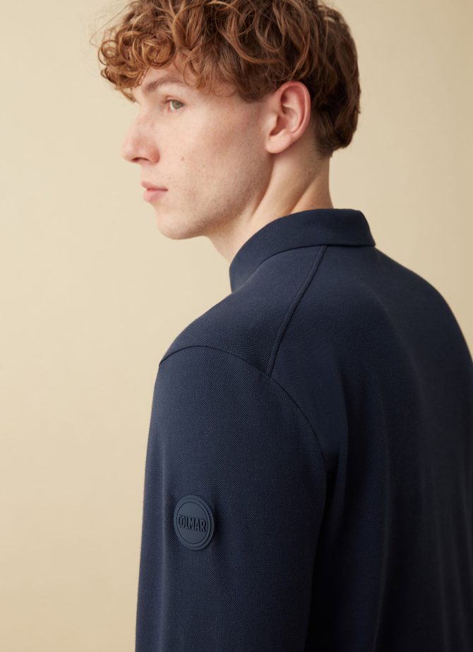Long-sleeved t-shirt in cotton pique - Image 2
