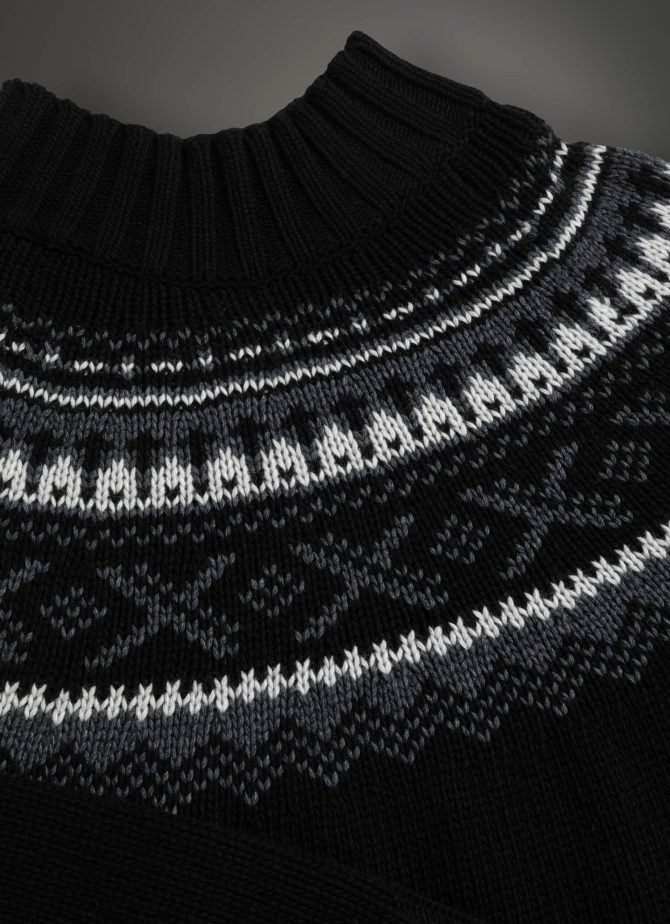 Jacquard polo-neck sweater - Image 6