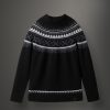 Jacquard polo-neck sweater - Image 4