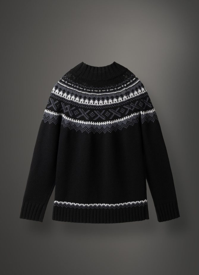 Jacquard polo-neck sweater - Image 5