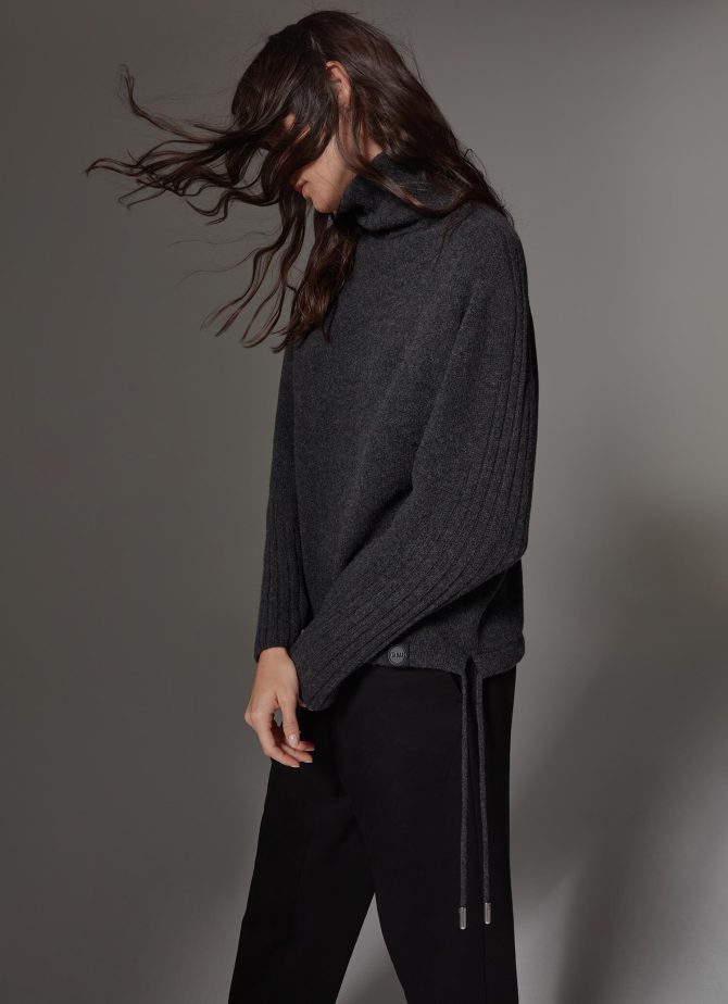 Polo-neck sweater with adjustable details - Image 3