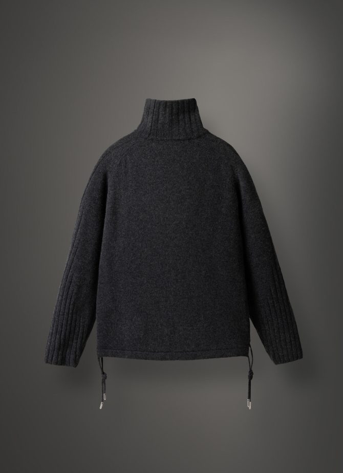 Polo-neck sweater with adjustable details - Image 5
