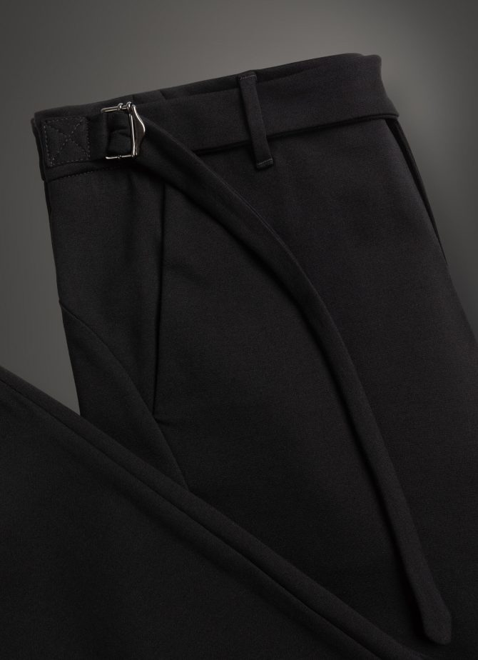 Interlock trousers with belt - Image 6
