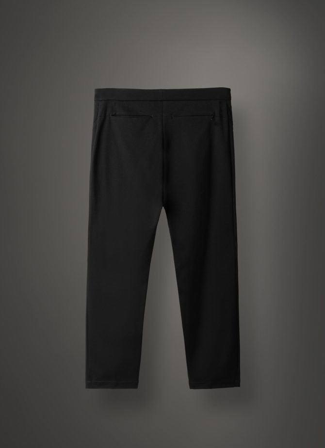 Interlock trousers with belt - Image 5