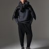 Stretch interlock trousers with drawstring