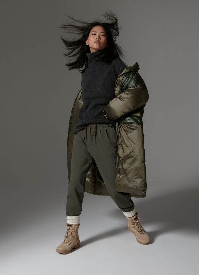 Stretch interlock trousers with drawstring - Image 3