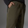 Stretch interlock trousers with drawstring - Image 2