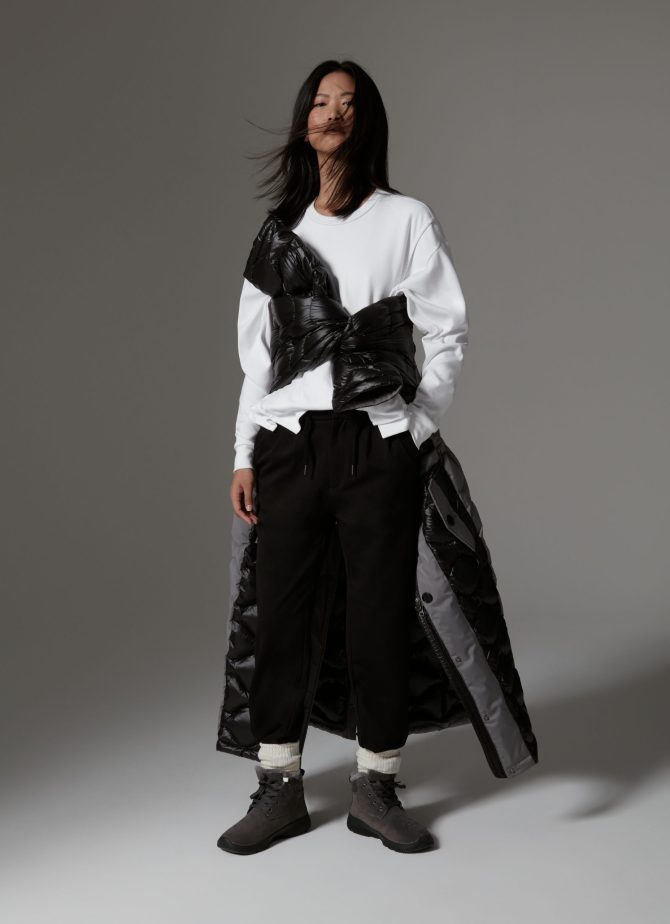 Stretch interlock trousers with drawstring - Image 3